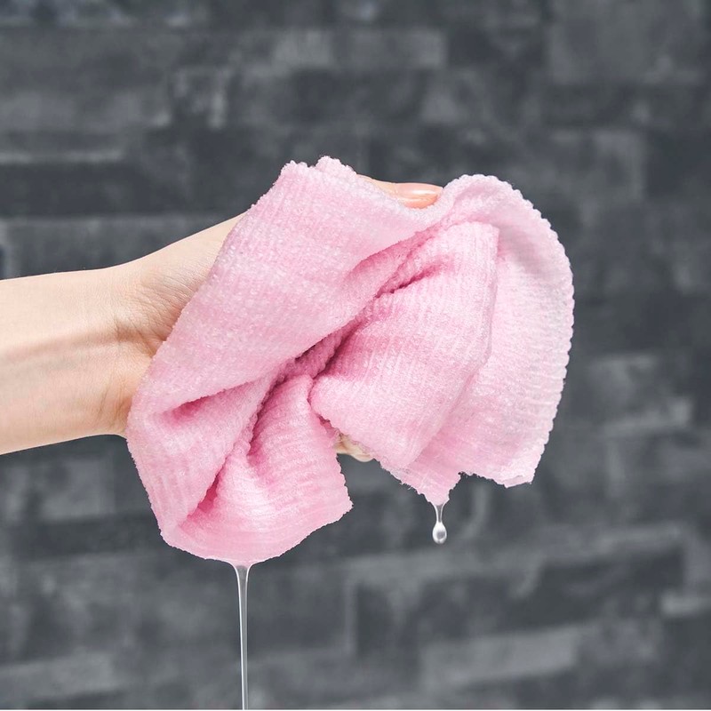 Aisen BTD04 Body Towel, Normal Pink, Thick Foam Overflowing, 11.0