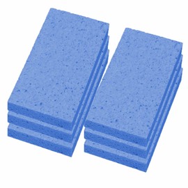 Nippon Insole Industry Cellulose Kitchen Sponge, Made in Japan, Absorbent, Quick Drying, Kitchen, Dishwashing, Blue, Set of 6