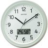 rizumu時計工業 Wall Clock White φ 32.5x5 cm Atomic Analog Digital Continuous