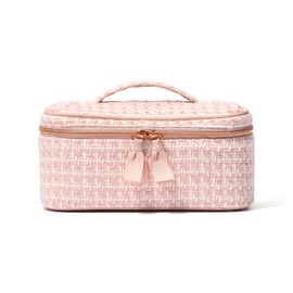 Francfranc Franc Tweed Vanity Pouch, Pink
