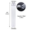 YBCPACK 15 Pcs 100 ML Clear Plastic Test Tubes with
