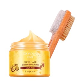 Duo Cepillo Para Pies Mango De Bambú Piedra Pómez Exfoliante Exfoliante Pies Bioaqua Pies Suaves Resequedad Callos-