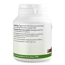 Health Leads ...Working With Nature Cats Claw 400mg x 90 Capsules (100% Additive Free Supplements)