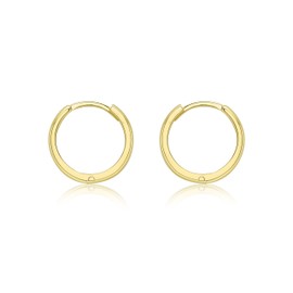 Carissima Gold Damen-Ohrringe kleine Huggy-Creole Gelbgold 9kt 13mm