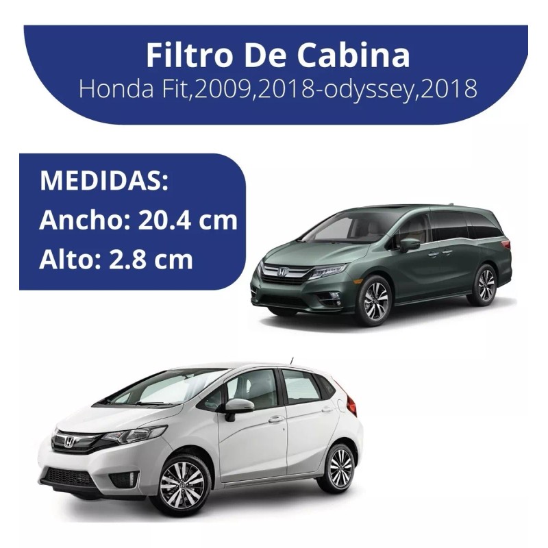 Fortemax Filtro De Cabina Fortemax Honda Fit,2009,2018-odyssey,2018