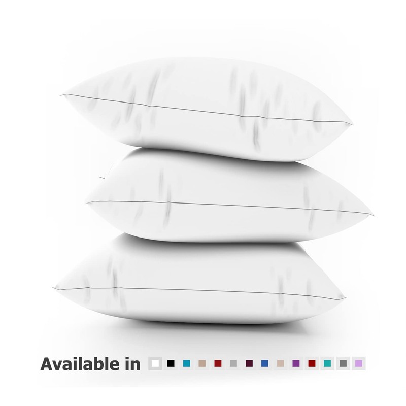 MistyMorning Pillow Cases 4 Pack - Standard Size (50x75+15cm), Egyptian