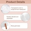 skytowards Cotton Pad Dispenser Cotton Buds Storage 3 Compartments Cotton