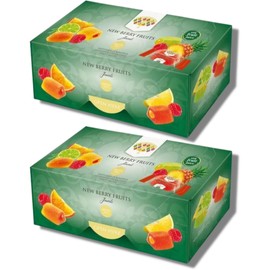 Jelly Fruits Bundle of 2 Newberry Fruits Jewels 300g (New Berry Fruits with Liquid Centre) bundled by The Great British Kitchen