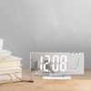Projection Alarm Clock Large Screen ABS Mirror Surface LED Based