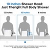 G-Promise All Metal 10 Inches Rainfall Shower Head with Handheld