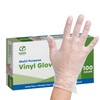 Comfy Package Disposable Vinyl Gloves – Clear, Latex-Free, Powder-Free, BPA-Free