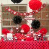 Red Swirls Decorations Hanging Swirl Decorations 36 pcs Red Party