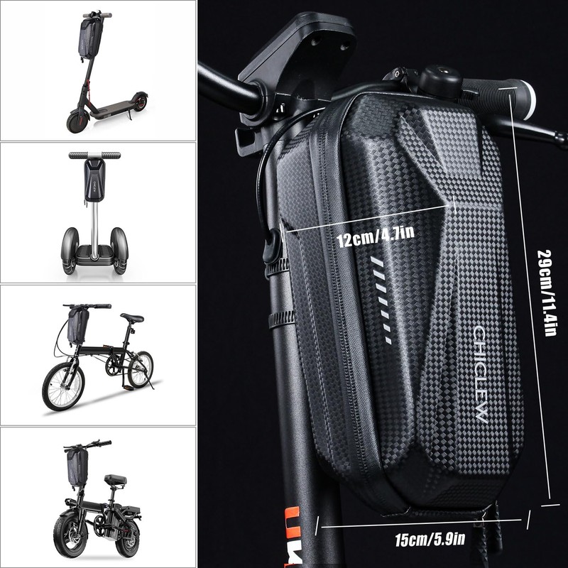 CHICLEW 3L Large Scooter Bag, Quick Release Portable Electric Scooter