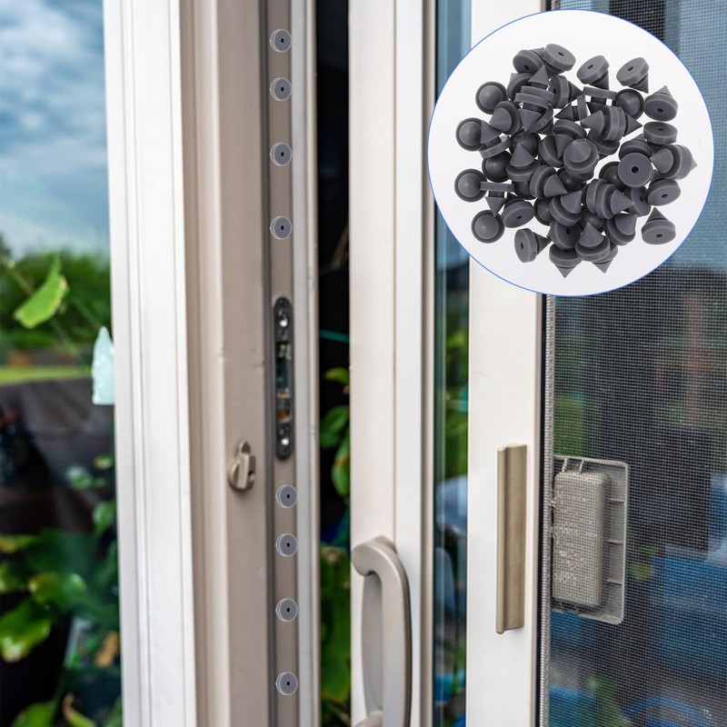 100 Pcs Metal Door Anti Collision Silencer - 1/2 Inch