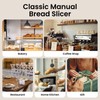 Manual Bread Slicer for Homemade Bread, Bread Cutter for Adjustable