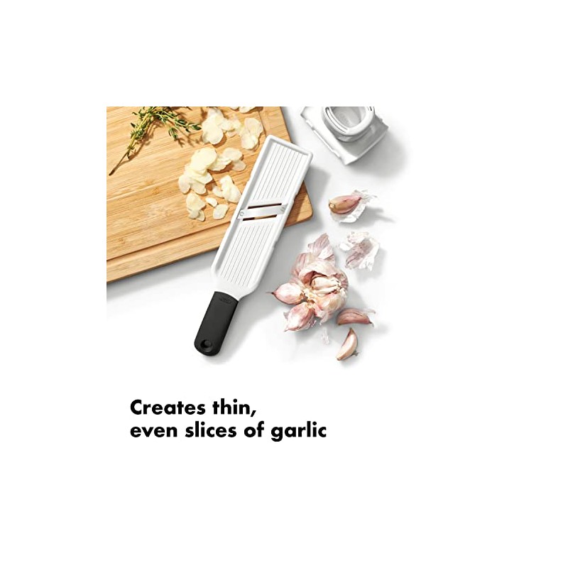 OXO Good Grips - Mandolina, Rebanador de ajo, Blanco