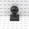 Plum Fittings 2" x 2" Square Black Aluminum Ball Post