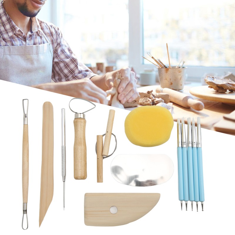 14 Pcs Clay Tools Portable Multipurpose DIY Crafts Pottery Shaping