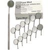 12PK Dental Mirror #4 Front Surface with Handle Stainless Steel
