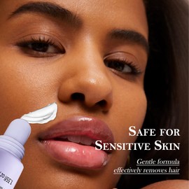 Angel Silk ANGEL SILK Facial Hair Removal Cream for Women & Men, Gentle Painless Depilatory Cream for Sensitive Skin, for Upper Lip, Chin & Cheeks, 8-Minute Fast Acting, 2Pack