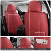 CHOCMONS Full Coverage Front Set Seat Covers with Waterproof Leather,Lumber