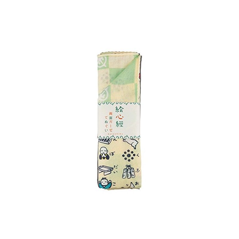 [Kyoto Kurochiku] Eshin Sutra Double-Sided Gauze Tenugui Hand Towel