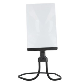 Chest Rest Magnifier, Neck Wear Visual Aid Detachable Design, Flexible Neck Cord Neck Hanging 4X Magnifying Glass for Reading, Repair, Sewing, Jewelry Making, Black