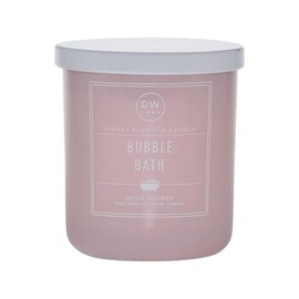 DW Home Hand Poured Richly Scented Medium Single Wick Candle with Metal Lid, (9.3 oz.) (Bubble Bath)
