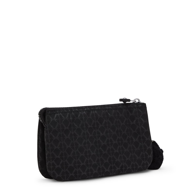 Kipling Creativity L Large Purse, Pouches, Cases, Signature Emb (Black)