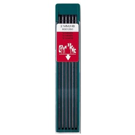 Caran d'Ache Minen Technograph 6001.250 for Fixpencil Lead Pencil HB Diameter 2 mm Case 12 Pieces Black