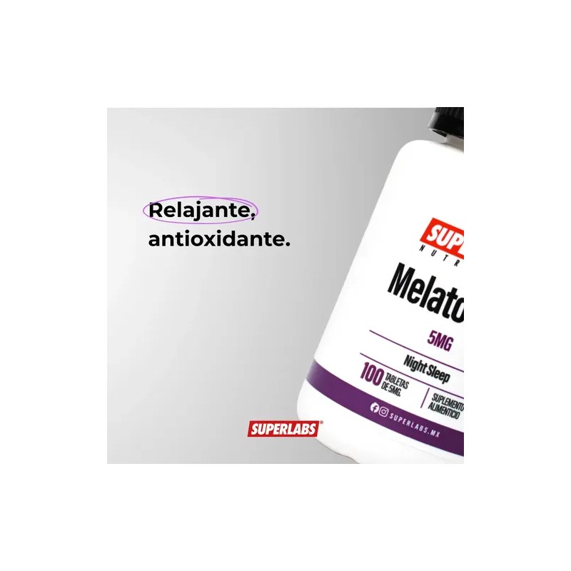 Melatonina 5 mg 100 Cápsulas Suplemento Sin Sabor Para Dormir