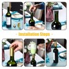 Blulu 120 Pcs PVC Heat Shrink Capsules Wine Shrink Wrap