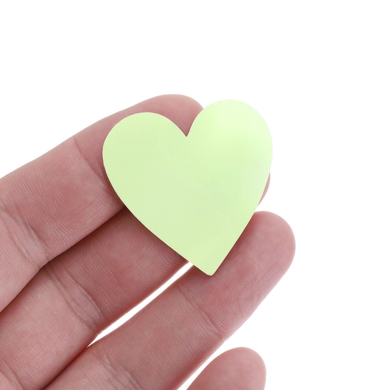sourcing map Glow in The Dark Heart Decals Decor Green