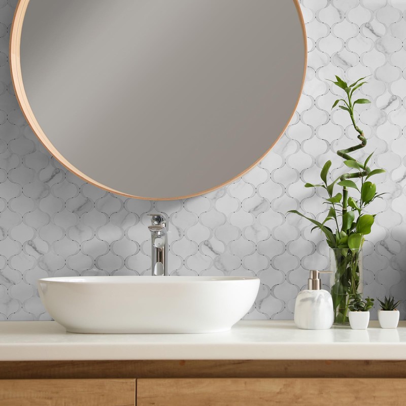 OYASIMI 10 Sheet Arabesque Peel and Stick Backsplash Tile, Stick