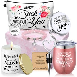 Perthlin Farewell Gifts Coworkers Going Away Gift for Women Lucky Goodbye Gifts Christmas Gift Box for Coworker Lady Manager Employee (Good Luck)