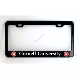 none Cornell University Black License Plate Frame - Powder Coated Metal