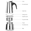 Stovetop Coffee Maker Pot Drip Type Large Capacity Stainless Steel