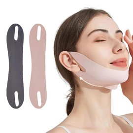 V Gesichtsmasken,4 Stück Wiederverwendbare V-Linienmask, Gesichts-Schlankheitsgurt, Face Lifting Bandage, V Line Lifting Mask