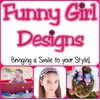Funny Girl Designs White Satin Hanukkah Glitter Blue Star of