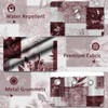 DLTAY Burgundy Patchwork Shower Curtain, 72x72 in