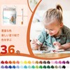 JUPITEARTH Crayons 36 Colors Bear Type Pastel Colors Retractable Cute