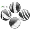 Fridge Magnets Zebra Stripes Set of 4 Animal Fur Look