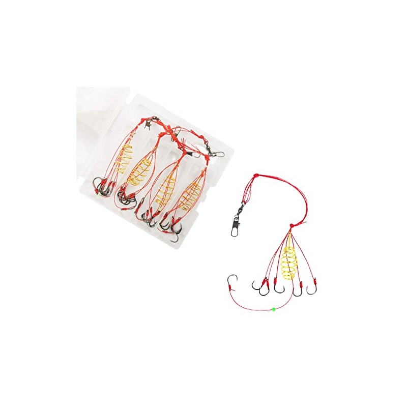 Carp Fishing Baits Hook Lure Trap Hooks with Spring Feeder