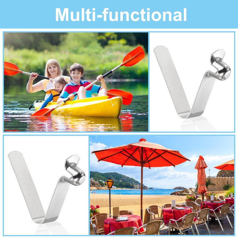 PATIKIL Kayak Paddle Snap Set of 6 Tent Pole Clips