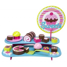 ALEX New Alex Toys Children's Pretend Play Food Wood Sweets Bar Treats Shop Set
