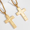 Gnamy Faith Cross Necklace for Men Male Him Teen Teenage