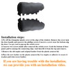 GXARTS 2Pcs Car Front Door Panels Armrest Replacement Cover Black