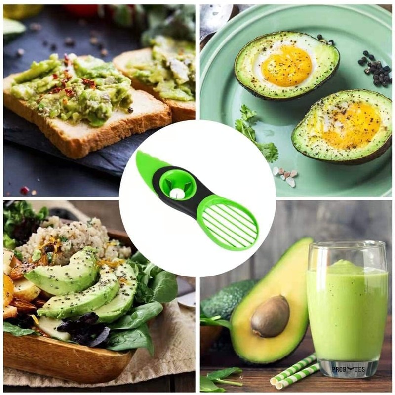 Avocado Cutter, Slicer, Pitter, Stoner, 3 x 1, Multifunctional, ABS