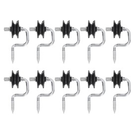 10 Pack Field Electronic Fence Front End Accessories Self Tapping Insulators Screw In Corner Insulators Fixed to Stake Wiring
