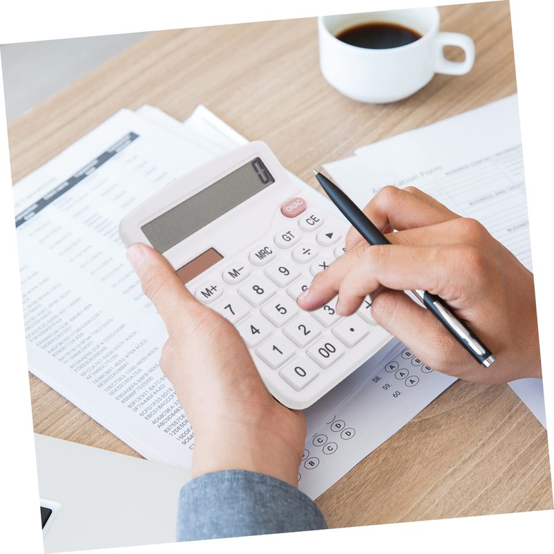 Gadpiparty Basic Desktop Calculator for Students Material Solar Power Office